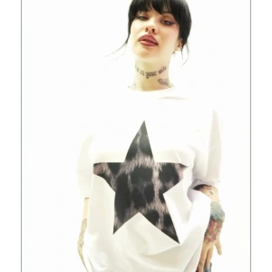 Starz Leopar Baskılı V2 24/1 Oversize Unisex Beyaz