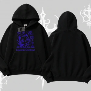 Stay Cool Kedi Baskılı Biskilet Sweatshirt