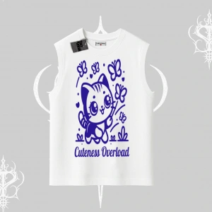 Stay Cool Kedi Baskılı Kapşonlu Sweatshirt