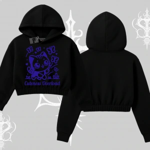 Stay Cool Kedi Baskılı Kayık Yaka Sweatshirt