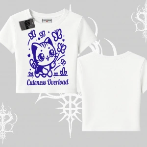 Stay Cool Kedi Baskılı Kolsuz Tshirt