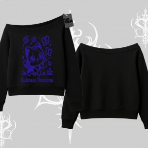 Stay Cool Kedi Baskılı Oversize Tshirt