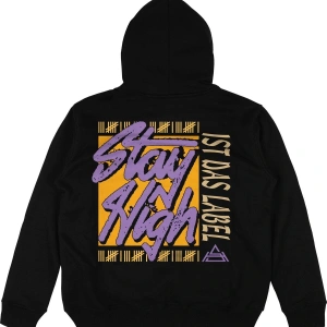 Stay High Siyah Oversize Unisex Kapüşonlu Sweatshirt Hoodie