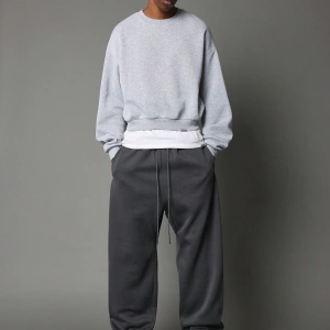 Straight Fit Essential Drop Crotch Jogger