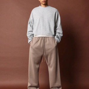 Straight Fit Essential Drop Crotch Jogger