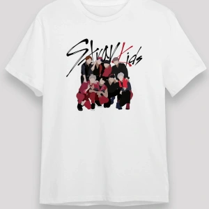 Stray Kids K-Pop Beyaz Unisex Tişört T-Shirt