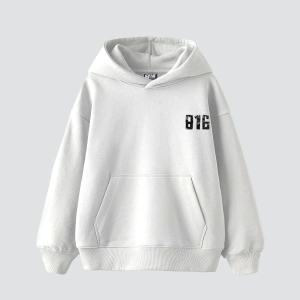 Street 816 Baskılı Oversize Unisex Premium Beyaz