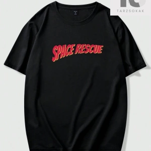 Street Life Erkek Astronot Yazılı Baskılı T-Shirt