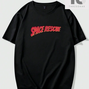 Street Life Erkek Astronot Yazılı Baskılı T-Shirt