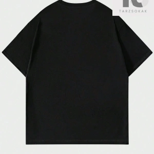 Street Life Erkek Gevşek Kesim Damla Omuz Kol Metin Ve Kalp Baskılı Tişört