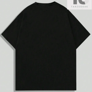 Street Life Erkek Melek & Harf Baskılı Kısa Kollu T-shirt