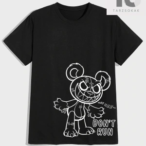 Street Life Erkek Pamuk Figürlü ve Sloganlı Grafik Tişört