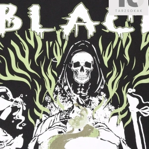 Street Life Erkek Slogan ve İskelet Baskılı Tişört