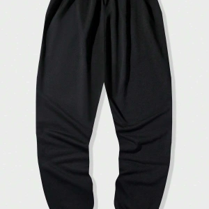 Street Life Guys Cartoon & Letter Graphic Drawstring Waist Eşofman Altı