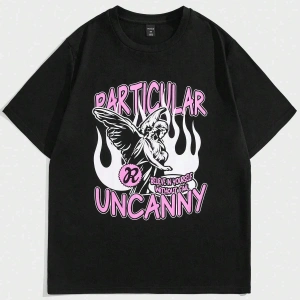 Street Life Guys Mektup ve Şekil Grafikli Harajuku Style