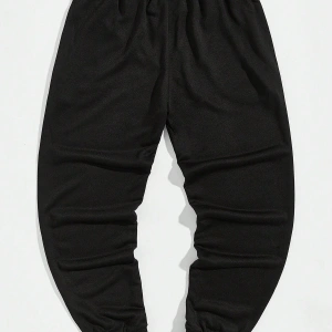 Street Life Guys Slogan Graphic Drawstring Waist Eşofman Altı