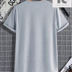 Street Life İngilizce Ve Çiçek Baskılı Erkek Düşük Omuz Tişört