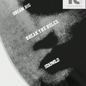 Street Life Yazı Tasarımlı Yuvarlak Yaka Erkek Kısa Kollu Günlük Giyim Tişört