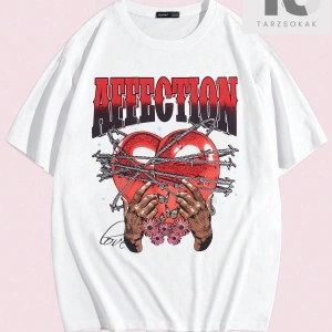 Studio Chunk Erkek Pamuk Harfli ve Kalpli Tişört