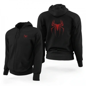 Suit Spiderman Fermuarlı Kaps?onlu Sweatshirt 12927