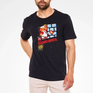 Süper Mario Siyah Unisex Tişört T-Shirt