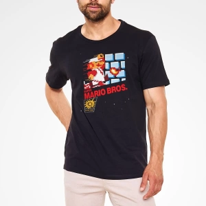 Süper Mario Siyah Unisex Tişört T-Shirt