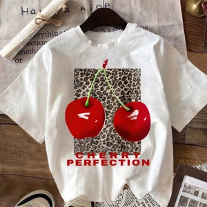 Süt İpek Normal Tişört, Minimalist Moda Günlük Giyim