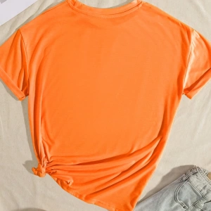 Süt İpek Normal Tişört, Minimalist Moda Günlük Giyim