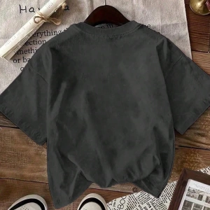 Süt İpek Normal Tişört, Minimalist Moda Günlük Giyim