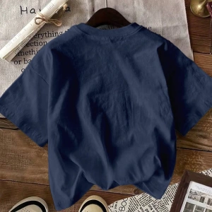 Süt İpek Normal Tişört, Minimalist Moda Günlük Giyim