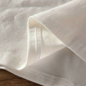 Süt İpek Normal Tişört, Minimalist Moda Günlük Giyim