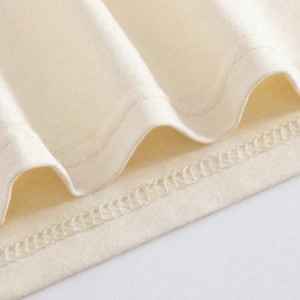 Süt İpek Normal Tişört, Minimalist Moda Günlük Giyim