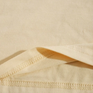 Süt İpek Normal Tişört, Minimalist Moda Günlük Giyim