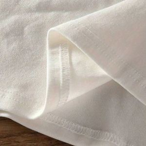 Süt İpek Normal Tişört, Minimalist Moda Günlük Giyim