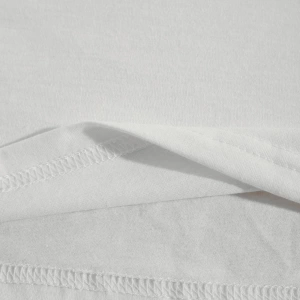 Süt İpek Normal Tişört, Minimalist Moda Günlük Giyim