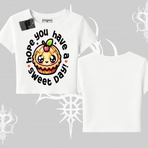 Sweet Day Cupcake Baskılı Babby Tee Tshirt