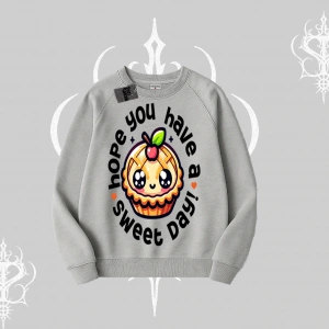 Sweet Day Cupcake Baskılı Biskilet Sweatshirt