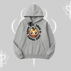 Sweet Day Cupcake Baskılı Kapşonlu Sweatshirt