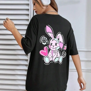 SXY Araba Meraklıları İçin Alev Harf Desenli Baskılı Erkek Tişört