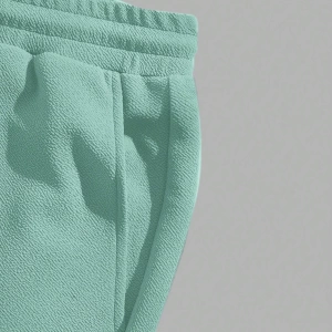 Takım Erkek Örme Fitted Mürettebat Yaka Kısa Kollu Tişört Ve Bağcıklı