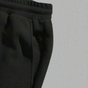Takım Erkek Örme Fitted Mürettebat Yaka Kısa Kollu Tişört Ve Bağcıklı