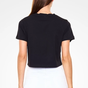 Tango Siyah Crop Top  T-Shirt