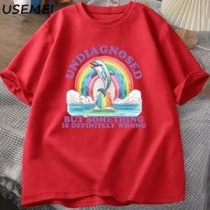 Tanısız Ama Kesinlikle Yanlış Bir Şey T-Shirt Vintage erkek Giysileri Yaz Pamuk Kısa Kollu T  2850