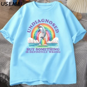 Tanısız Ama Kesinlikle Yanlış Bir Şey T-Shirt Vintage erkek Giysileri Yaz Pamuk Kısa Kollu T  2850