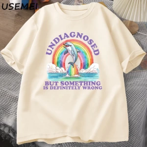 Tanısız Ama Kesinlikle Yanlış Bir Şey T-Shirt Vintage erkek Giysileri Yaz Pamuk Kısa Kollu T  2850