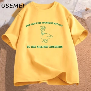 Tanrının Silliest asker baskılı tişört erkekler kadınlar Fuuny tanrı onun zorlu savaşlar Tsh 3052