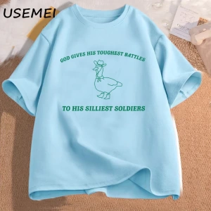 Tanrının Silliest asker baskılı tişört erkekler kadınlar Fuuny tanrı onun zorlu savaşlar Tsh 3052
