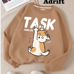 Task Come On Y2k Harajuka Style Sokak Trend Tasarım Harajuku/gotik Bej