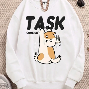 Task Come On Y2k Harajuka Style Sokak Trend Tasarım Harajuku/gotik Beyaz