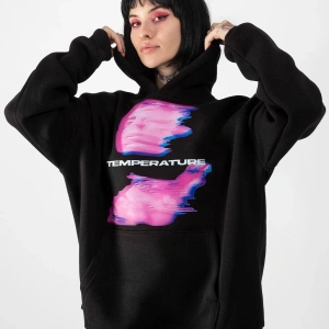 Temperature Baskılı Oversize Unisex Beyaz